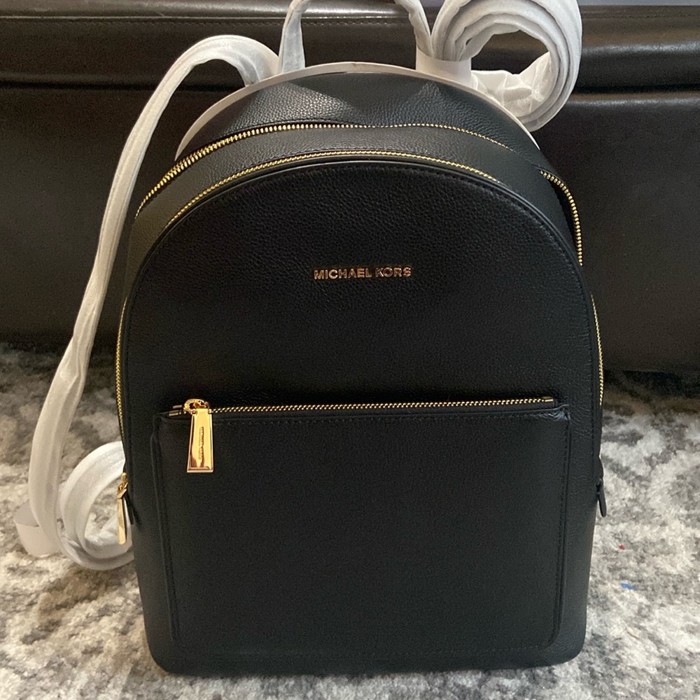 Michael Kors Adina large leather backpack NWT